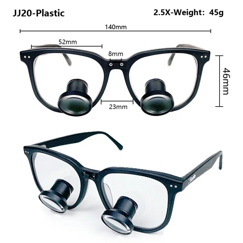 Burite 2.5/3.5X TTL Loupes TTL Loupe Loupes 2.5x Super Max Wide Field of View Galileo Custom Embedded