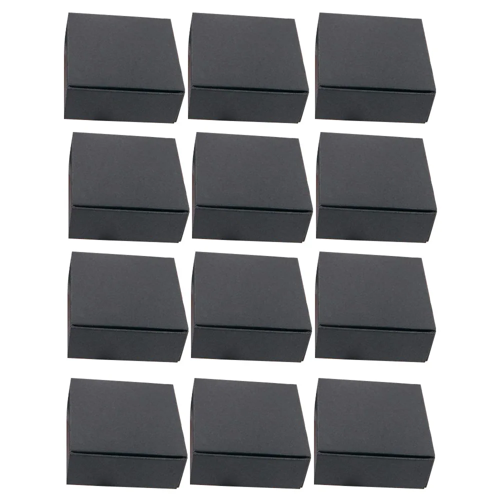 

24pcs Black Packaging Craft Paper Shipping Boxes For Moving Storage Folding Packing Boxes Lightweight Reusable Mailer Gift Set