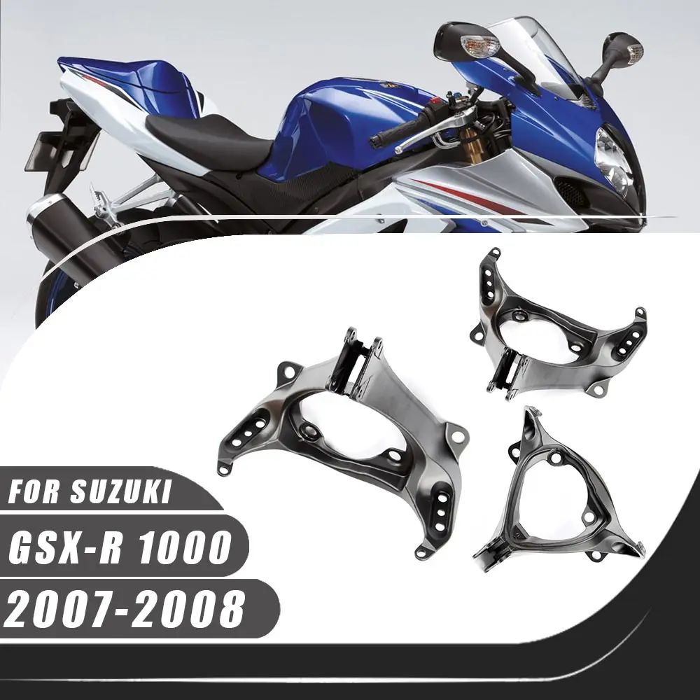 

Motorcycle Front Headlight Bracket Headlights Upper Fairing Stay Bracket For For 2007-2008 Suzuki GSX-R 1000 GSXR1000