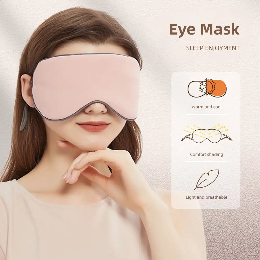 Dual Use Color Warm And Cool Breathable Eye Mask Comfortable Blackout Adjustable Sleeping Eye Mask Eye Relaxation Sleep Care