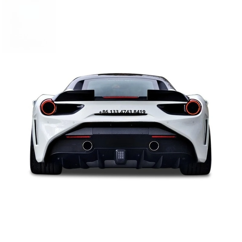 

SR Style Spoiler Ducktail High Quality Carbon Fiber Body Kit for 488 Trunk Spoiler Car Rear Accessories