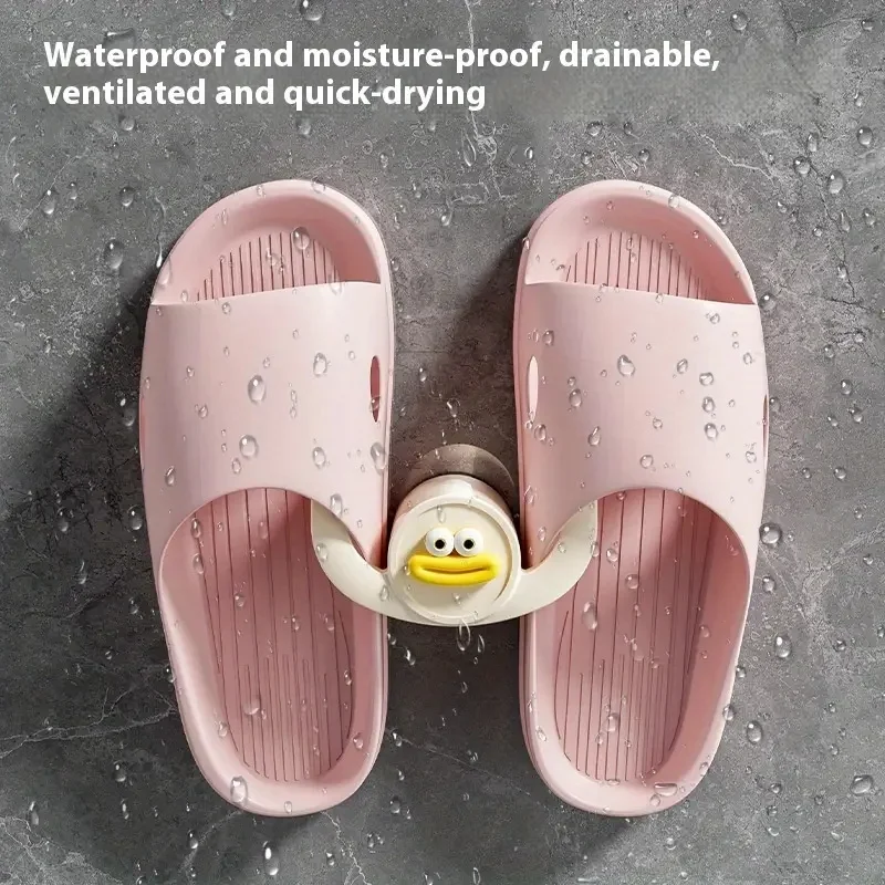

1Pc Cartoon Slippers Hook Bathroom Slipper Rack Shower Storage Organizer Shoe Holder Drainage Stand for Bathrooms and Bedrooms