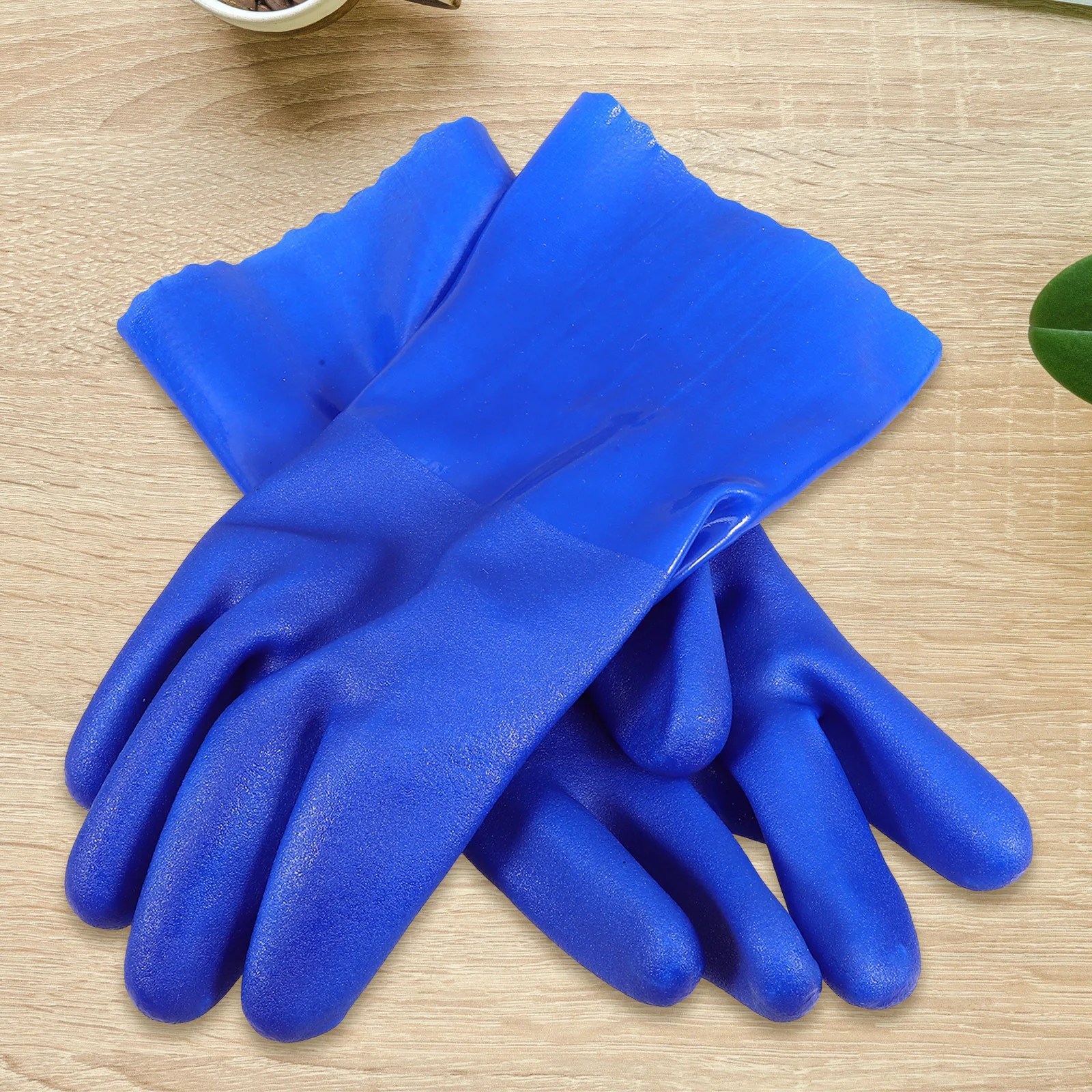 1 par de guantes resistentes al aceite para hombre, guantes protectores gruesos impermeables antideslizantes para trabajo al aire libre para uso en seguridad laboral