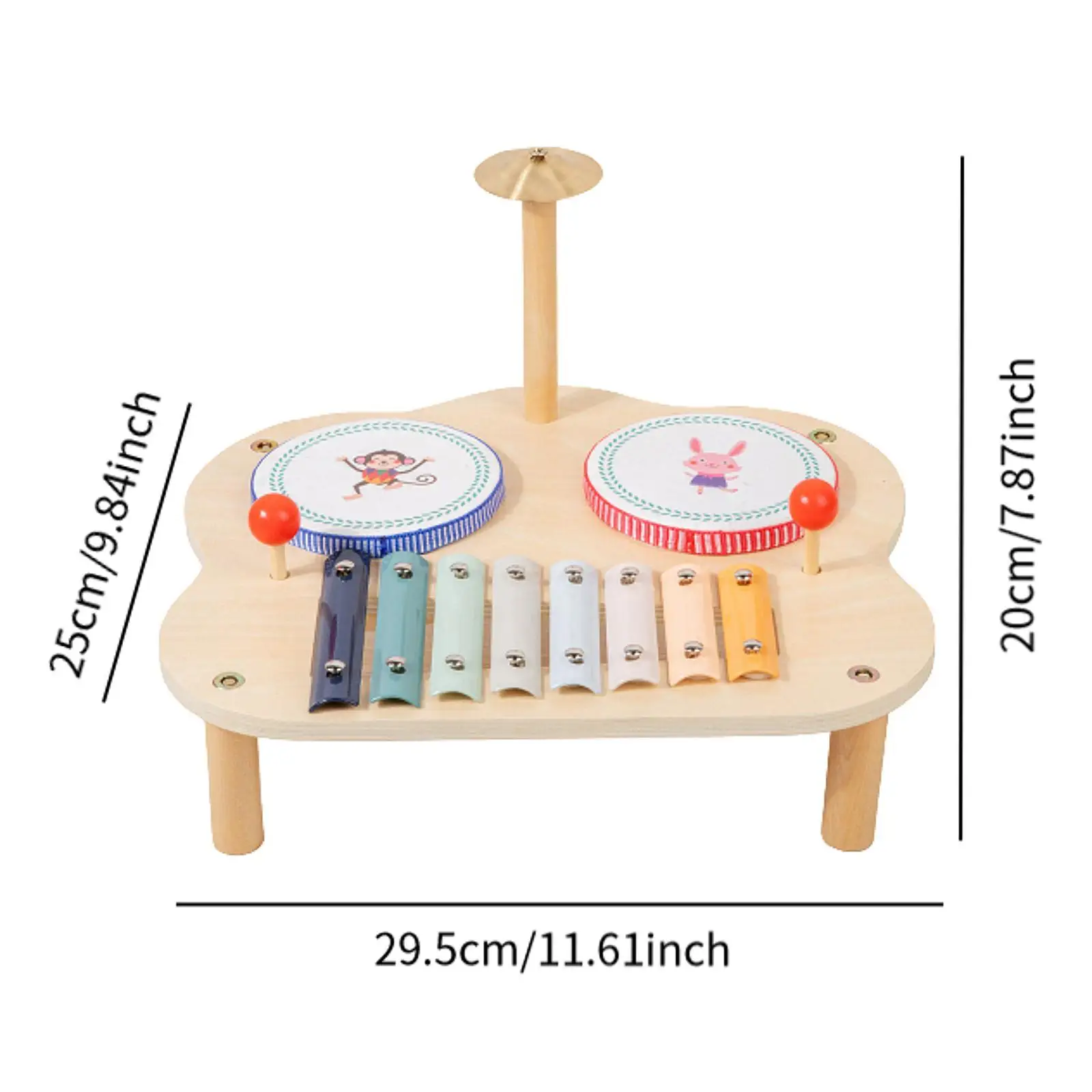 Wooden Musical Toy Montessori Toy Sensory Toy for Gifts Girls Boys Toddlers