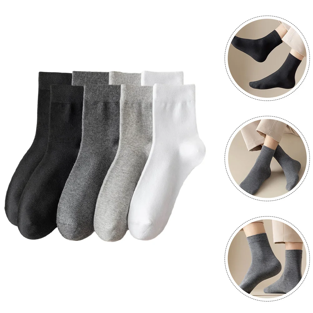 فستان رجالي متوسط الساق لأحذية العمل، ناعم ومسامي، ملابس دائرية عامة، جوارب كاجوال للرجال، جوارب رياضية #3