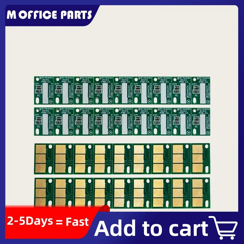8PCS DR-512 DR512 A2XN0RD A2XN0TD Chip de unidad de tambor compatible con Konica Minolta Bizhub C224 C224e C284 C284e C364 C364e C454 C454e (Reset c)