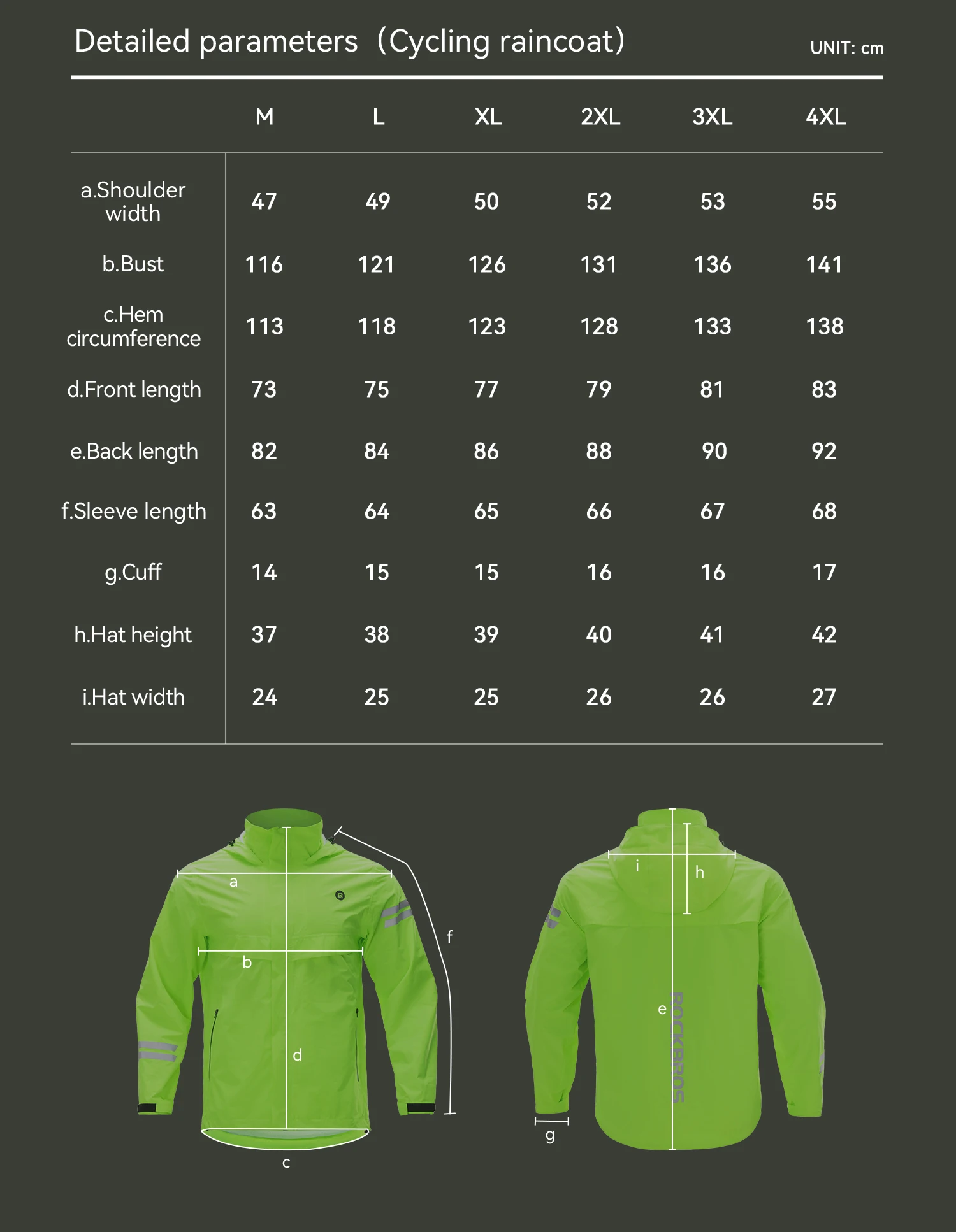 ROCKBROS Fahrrad-Regenmantel Allwetter Stark Regenfest Atmungsaktive Regenbekleidung Outdoor Leichter Packbarer Regenmantel-Set – Detail 20