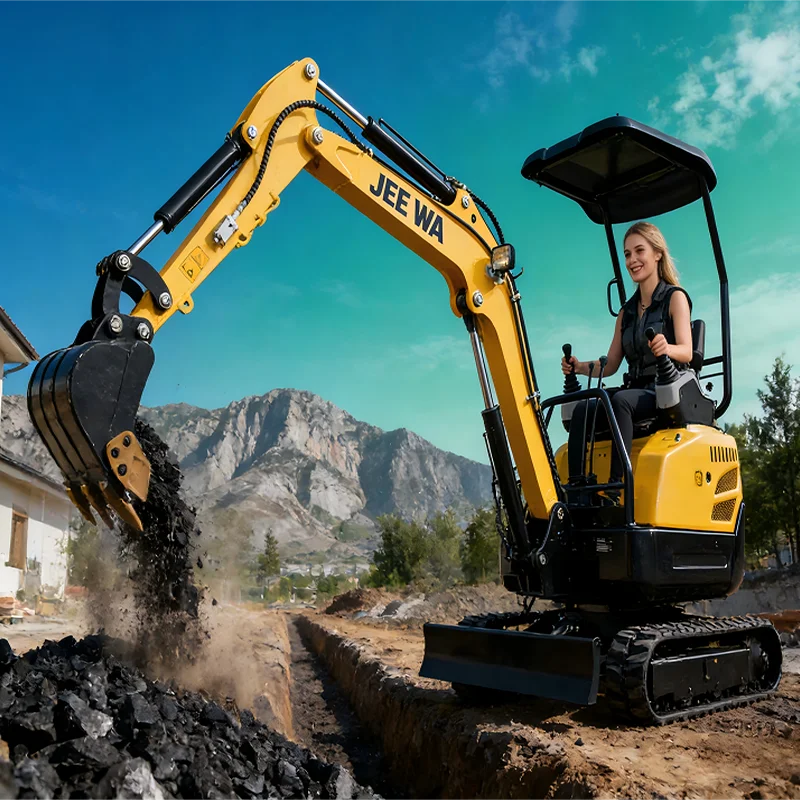 Excavator mini 1,3 ton terlaris, mesin Kubota diesel Euro5 EPA CE, crawler, excavator kecil, pabrik China, harga murah