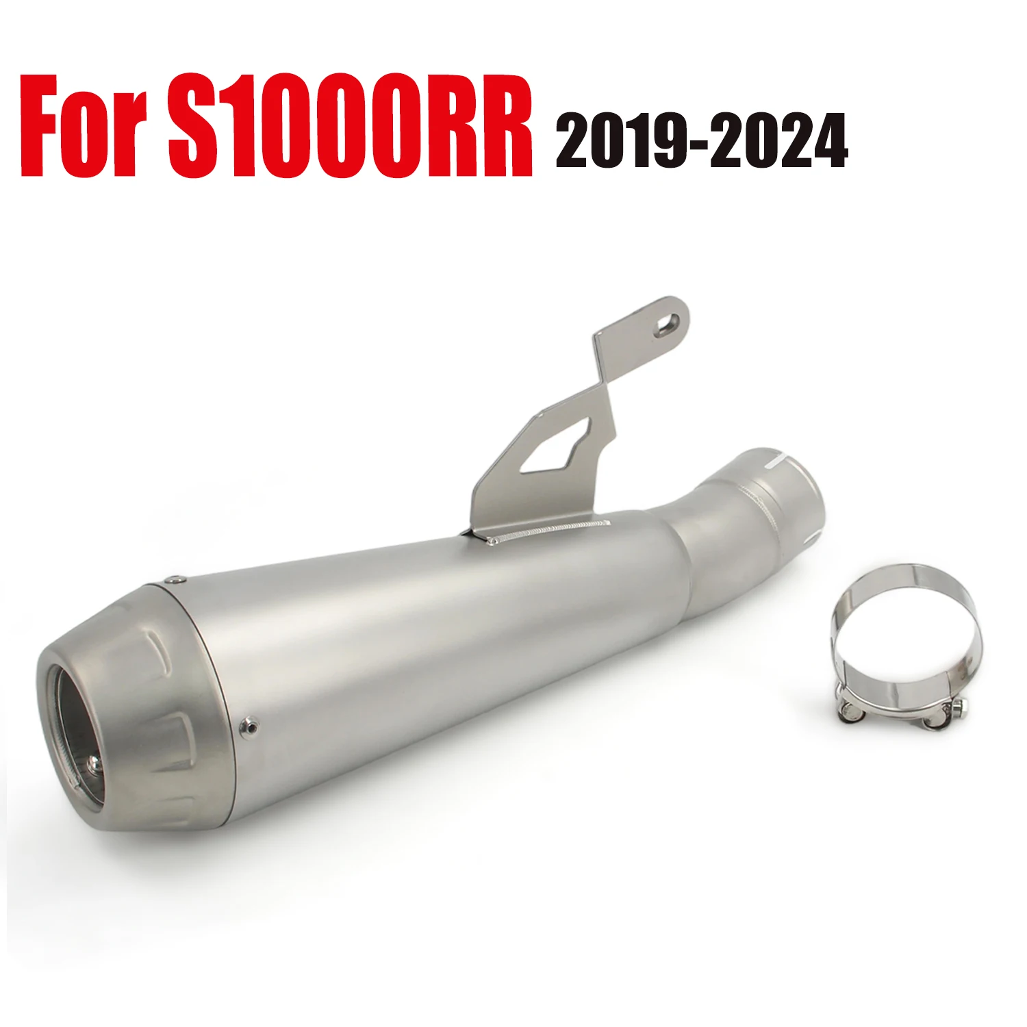 

Для S1000RR 2019-2024 S1000R 2022 2023 2024 выхлопная система мотоциклетный глушитель для мотокросса наконечник Escape Moto Racing 61 мм без шнуровки