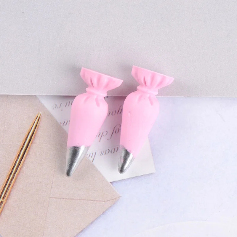20Pcs Mini SImulation Cream Glue Resins Craft Flatback Resin Cabochon DIY Phone Case Decoration Hair Accessories Scrapbooking