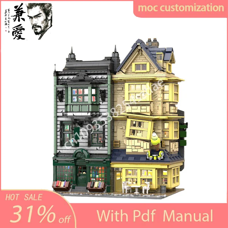 

6438PCS MOC Modular Medieval Diagon Alley Street View Model Building Block Creative Assembly Educational Bricks Toys Kid Gift