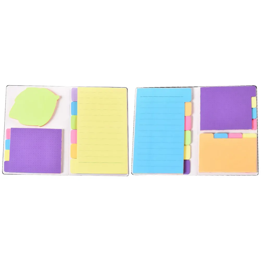 2Pcs Portable Hard Cover Sticky Index Tabs For Student Stationery Book Memo Pad Flags Notebook Easy Taking