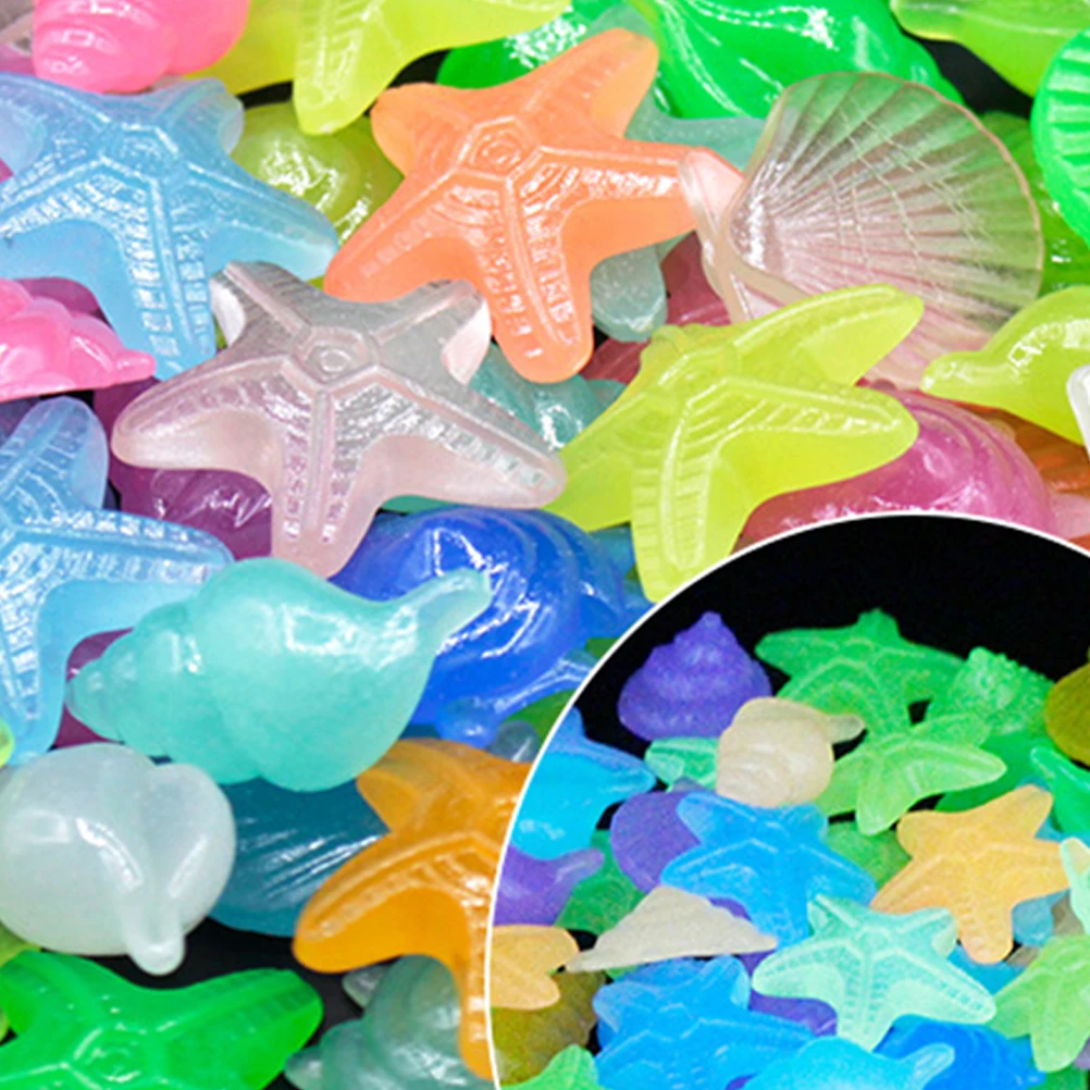 

Glowing Shells Luminous Simulation Toy Fake Sea Star Plastic Shell DIY Filler Handmade Decoration Bright Friendly