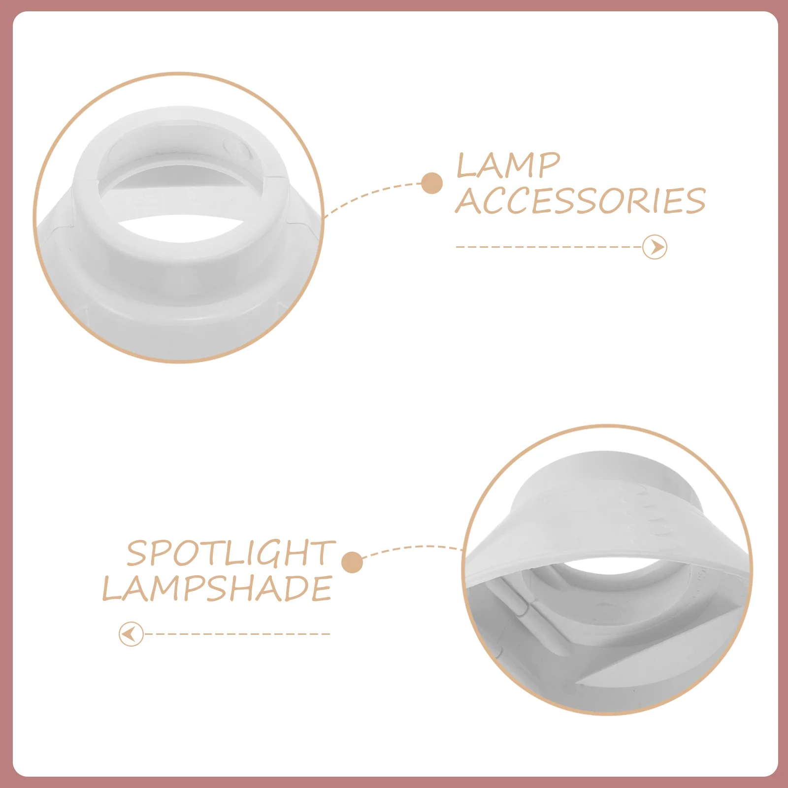 

5pcs Plastic Ceiling Light Hanging Lamp Shade Outdoor Waterproof Protective For Factory Industrial Lighting