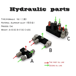 Koparka RC Cylinder Cylinder koparka hydrauliczna szybkie połączenie akcesoria Model koparki