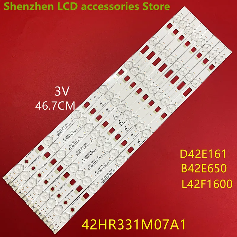 

Фонарь подсветки для D42E161 B42E650 L42F1600E 42HR331M07A1 46,7 см 3 в 6 светодиодов 100% Новинка