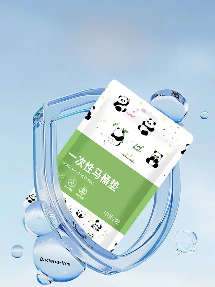 Thickened Disposable Toilet  Cover Independent Packaging Travel Hotel Toilet  Cushion Universal Size Non-Washable PE ...