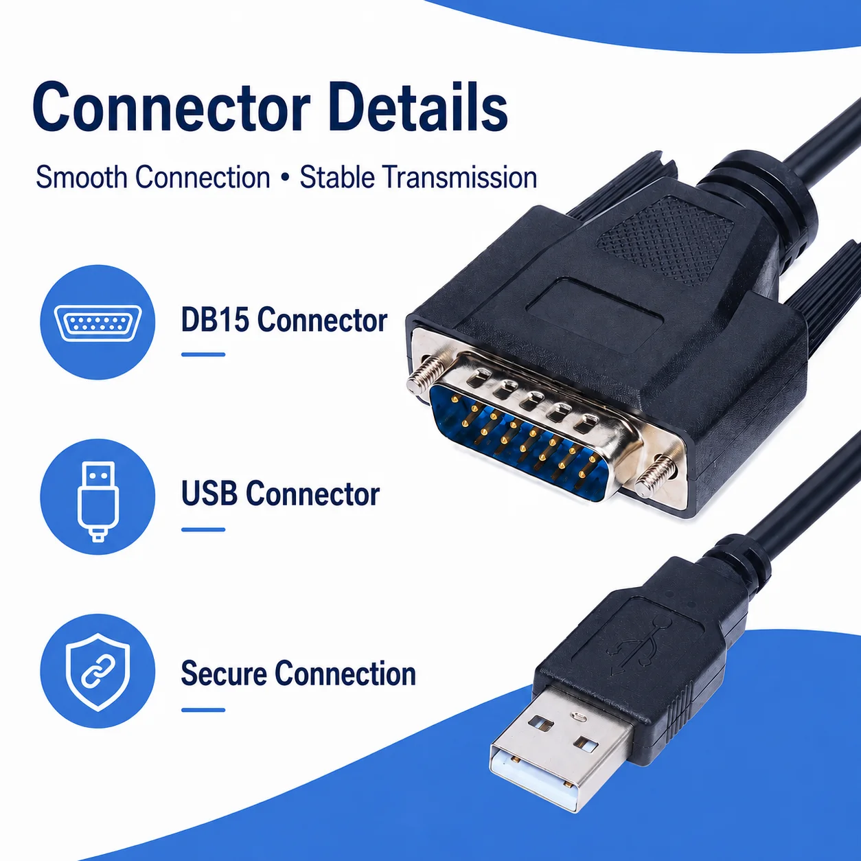 IC690USB901 3M PLC Programming Cable, USB to RS422 Download Adapter for GE 90-30 90-70, 5V High-Performance Communication