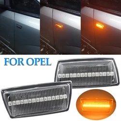 2X For Opel Insignia Astra H Zafira B Corsa D For Chevrolet Cruze LED Dynamic Side Marker Light Repeater Indicator Light
