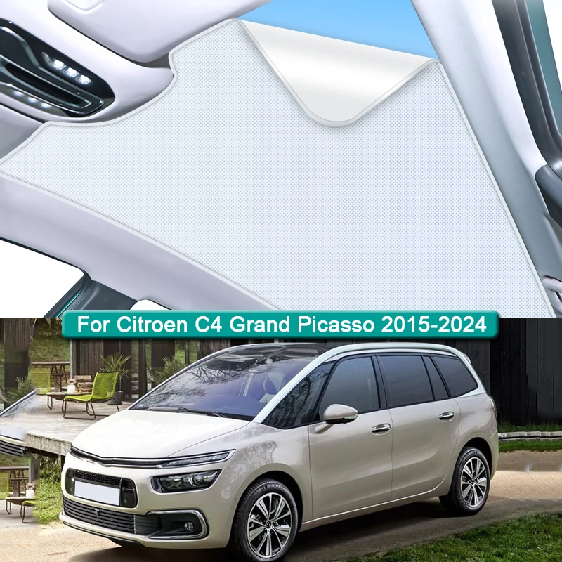 

Roof Sunshade For Citroen C4 Grand Picasso 2015-2024 Electrostatic Adsorption Sunroof Sunshade Skylight Blind Shading Sticker