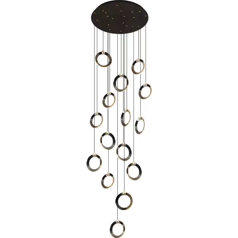 Modern luxury chandelier.  Creative design.  Suitable for villas, duplexes, hotels, restaurants.  Home lighting