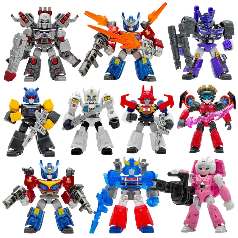 BLOKEES Defender Version 8 Transformer Building Blocks Toys 5.5cm Hidden Optimus Prime come back Action Figure Collect models