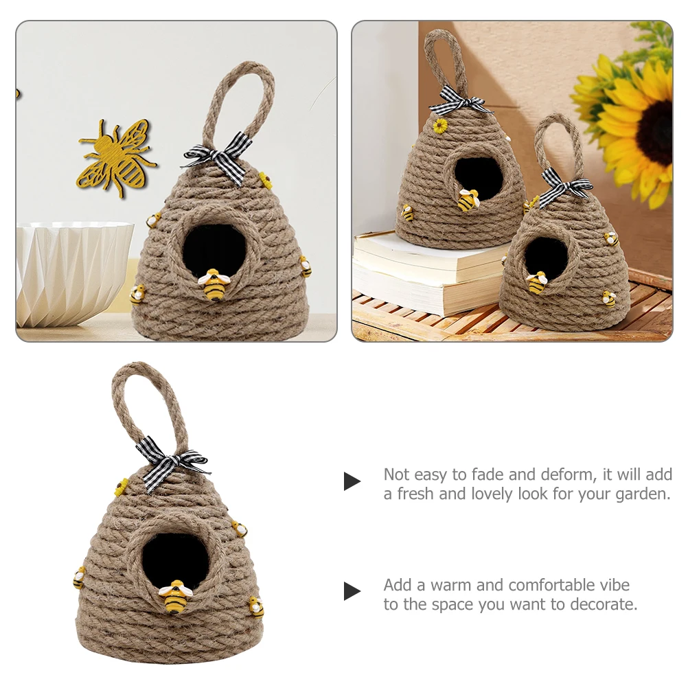 

Honeycomb Hanging Ornament Woven Beehive Decor Bedroom Wall Living Room Home Office Bar Restaurant Garden Supplies Christmas