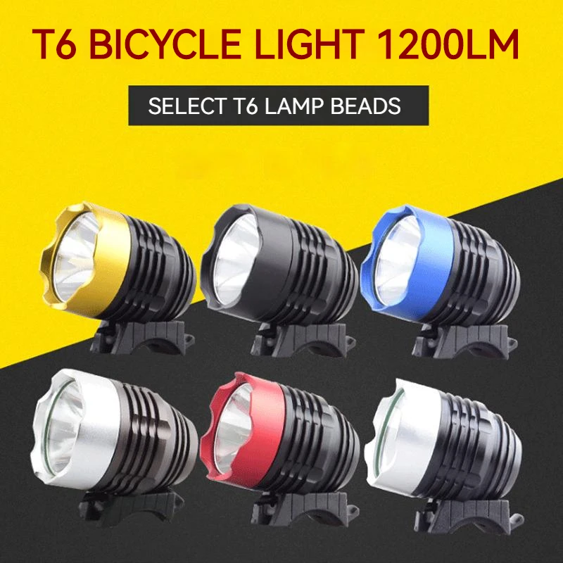 1200LM CREE XM-L T6 LED USB Bike Light Cycling Headlamp Waterpoof MTB Bike Front Lamp Camping Hiking Headlamp Bicycle Light