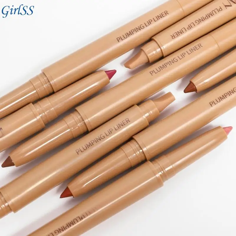 Precyzyjna kredka do ust z dwiema końcówkami Wodoodporna, odporna na rozmazywanie formuła Kremowa konsystencja Łatwa aplikacja