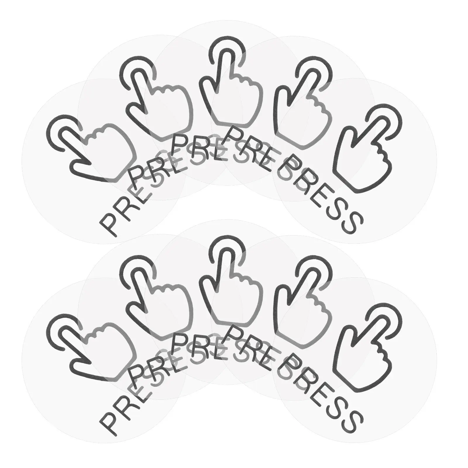 

24 шт. самоклеящиеся наклейки-стикеры для дверных выключателей из ПВХ, для дома и офиса, износостойкие, для легкой идентификации и напоминаний