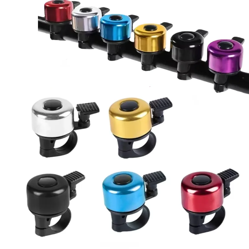 Bicycle Bell Aluminum Alloy MTB Horn Ring Safety Sound Alarm Handlerbar Cycling Warning Alarm Bike Accessories