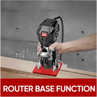 A15F-3 In 1 Router Milling Groove Bracket,3-In-1 Router Milling Groove Bracket, Adjustable Cabinet Template Tool