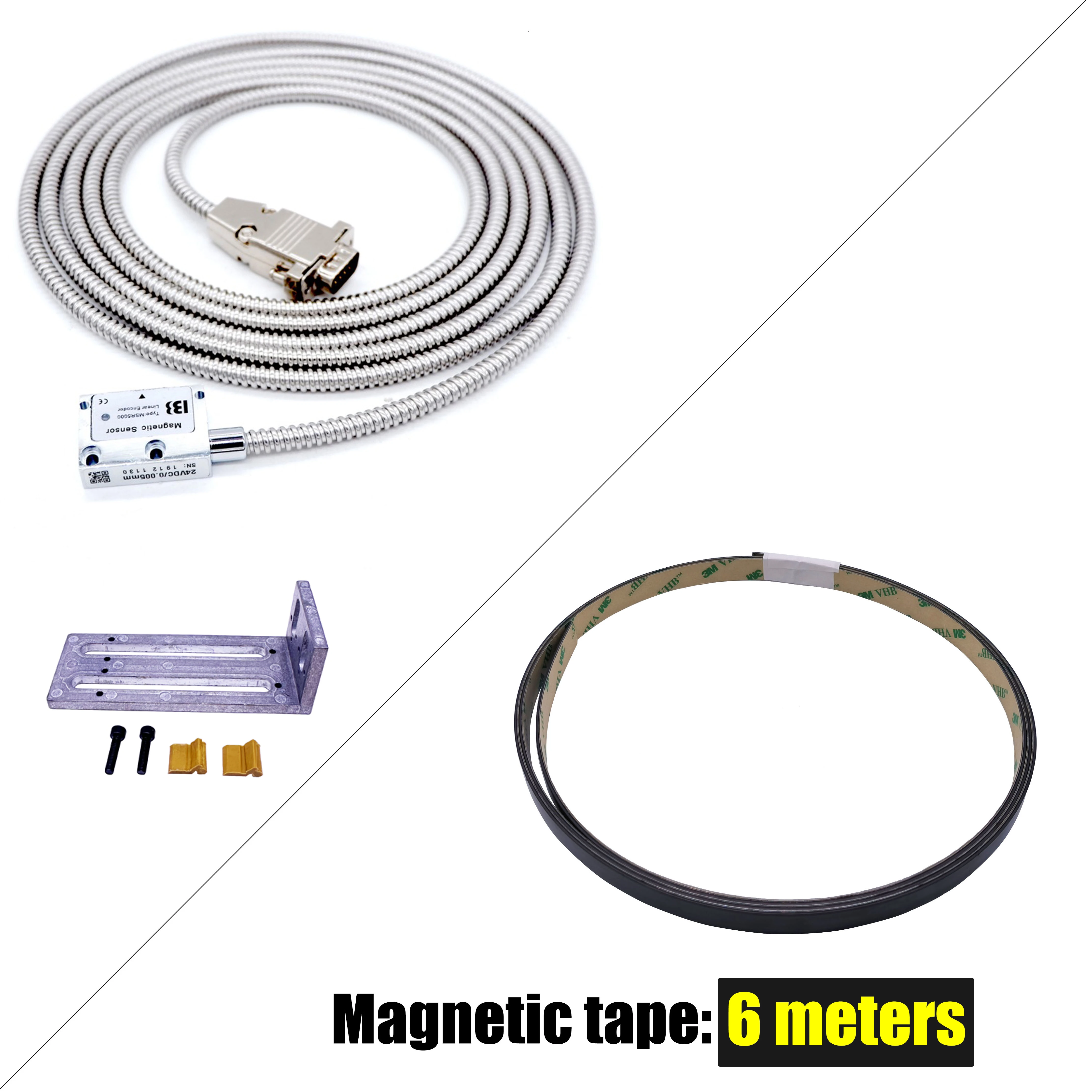 Hochpräziser Fräsdrehmaschinenschleifer DRO Magnetwaage 5V 0,005mm Magnetischer Lineargeber für SINO HYMSEANN Alle digitalen Anzeige