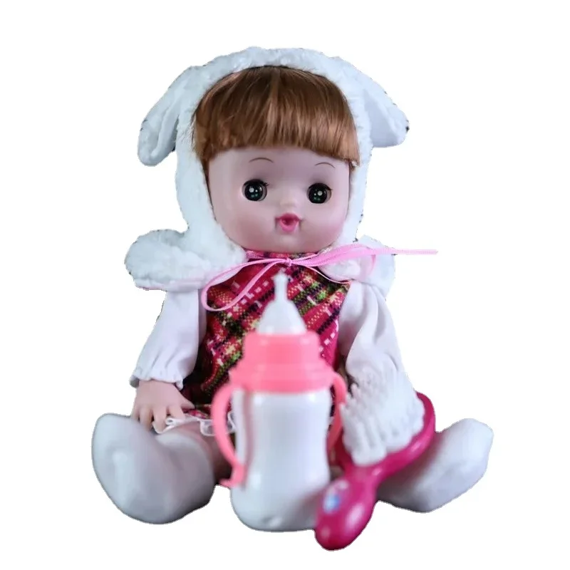 [New] Cute 28cm electronic music sounding princess girl doll Reborn Baby Dolls Sing song newborn doll model Figures girl gift