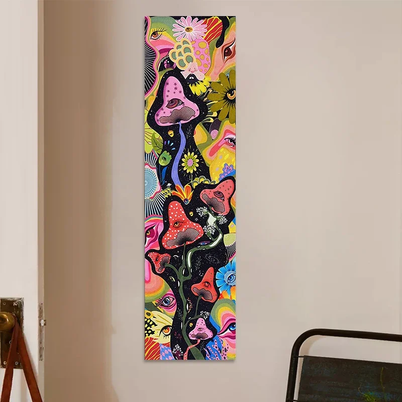 Psychedelische Paddenstoel Wandtapijten Opknoping Hippie Kleurrijke Bloem Wandtapijten Magie Abstracte Muur Opknoping Voor Home Decor Muurkunst