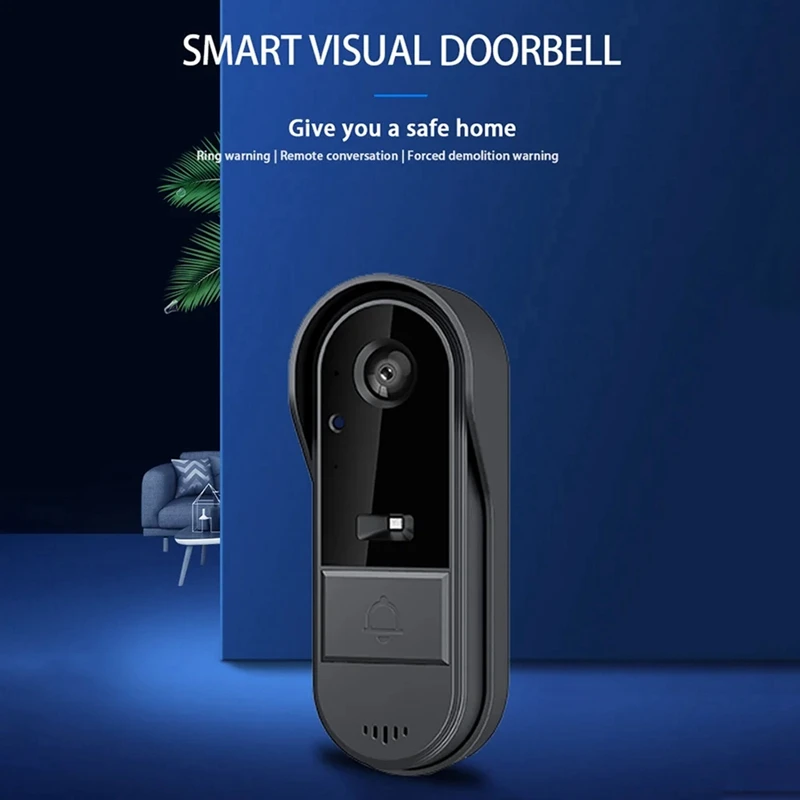 Wireless Video Doorbell Camera With Chime Intelligent Video Bell Camera Intercom Doorbell Night Vision For Home Office