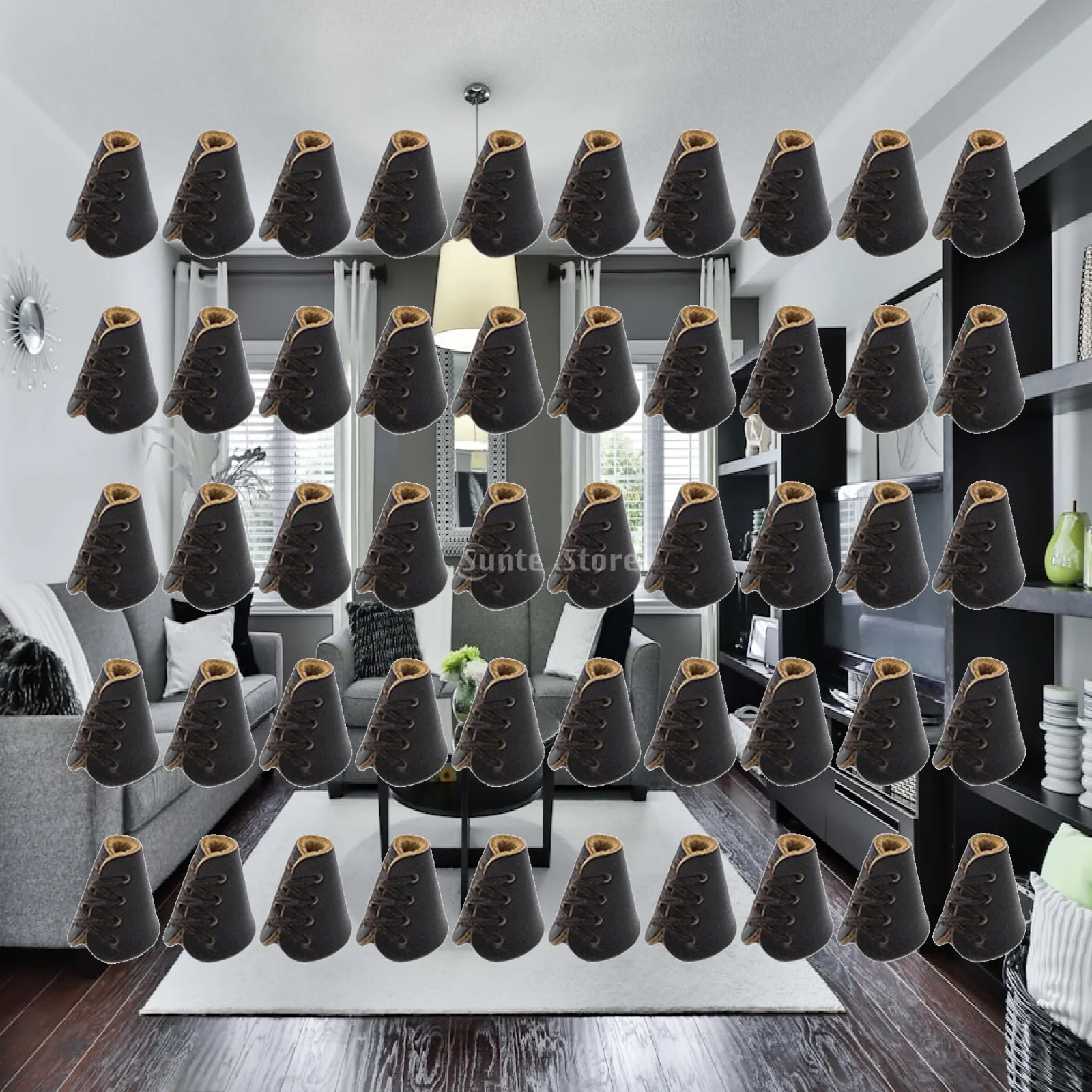 50 Pieces PU Leather Cord Ends Drawstring Cord Ends Portable DIY Ornament Handmade for Clothing Backpack Sweater Hat Hoodie