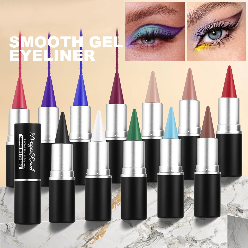 Delineador de ojos mate, café blanco, delineador de ojos sólido, sombra de ojos perezosa negra, bálsamo de sombra de ojos Tatin de tarte de colores