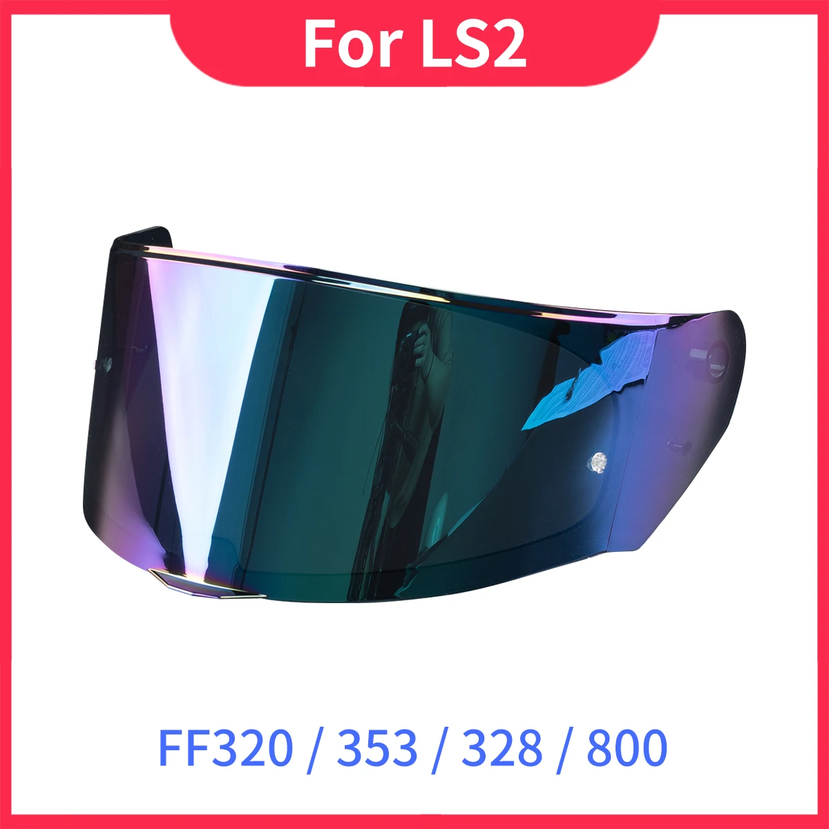 

For LS2 FF320-353-328-800 Helmet Visor lens Motorcycle helmet Anti-UV Plating Lens Accessories