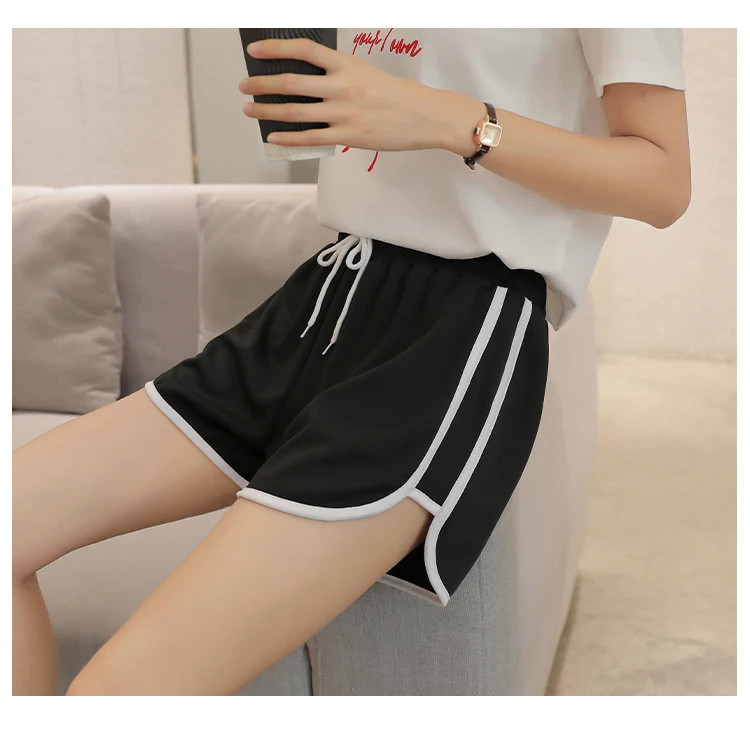 Sports Shorts Women's Clothing Summer Loose Running Wide Leg High Waist Home Large Size Pajama Pants Fitness Pants BD267