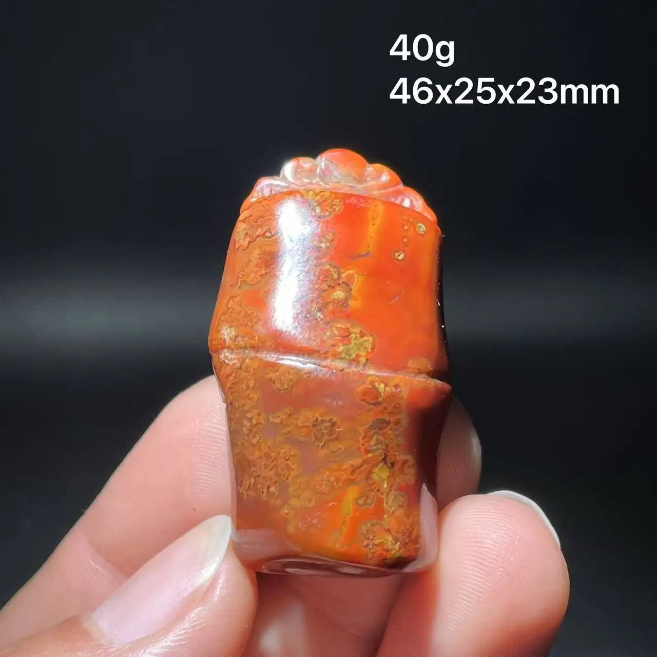 

New 100% natural Warring States Red Agate carved home decoration from Hebei