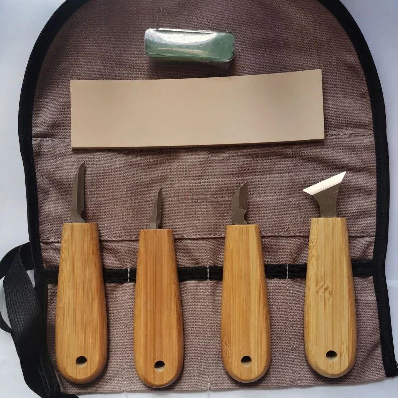 Alloy Steel Bamboo Wood Engraving Knife Set Durable Sturdy Sharp and Precise Trimming Knife Carpenter Tool Woodworking Tools Set