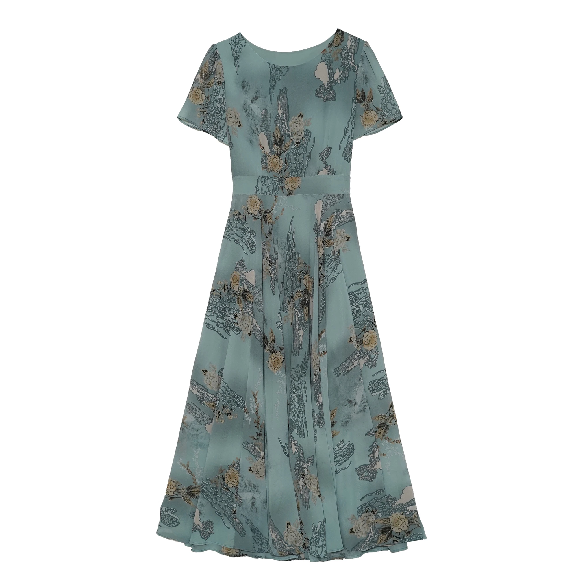 2025 Summer Floral Chiffon Casual Korean Boho Dress for Women Elegant Bodycon Vintage Night Dress Chic Prom Party Long Vestidoss