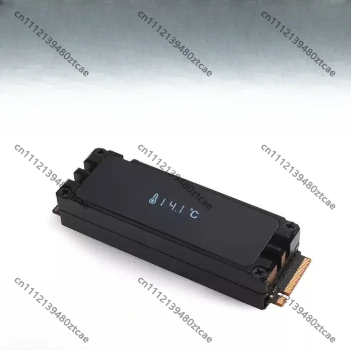 All‑Aluminum Alloy Digital Display M.2 SSD Cooling Kit M.2 Thermal Conductor For PC Hardware DIY Replacement Accessories