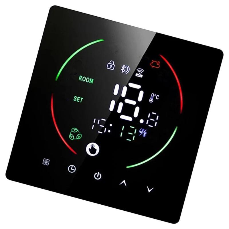 Intelligent Thermostat Touch Screen Programmable Temperature Controller Electric Heating Temperature Remote Controller