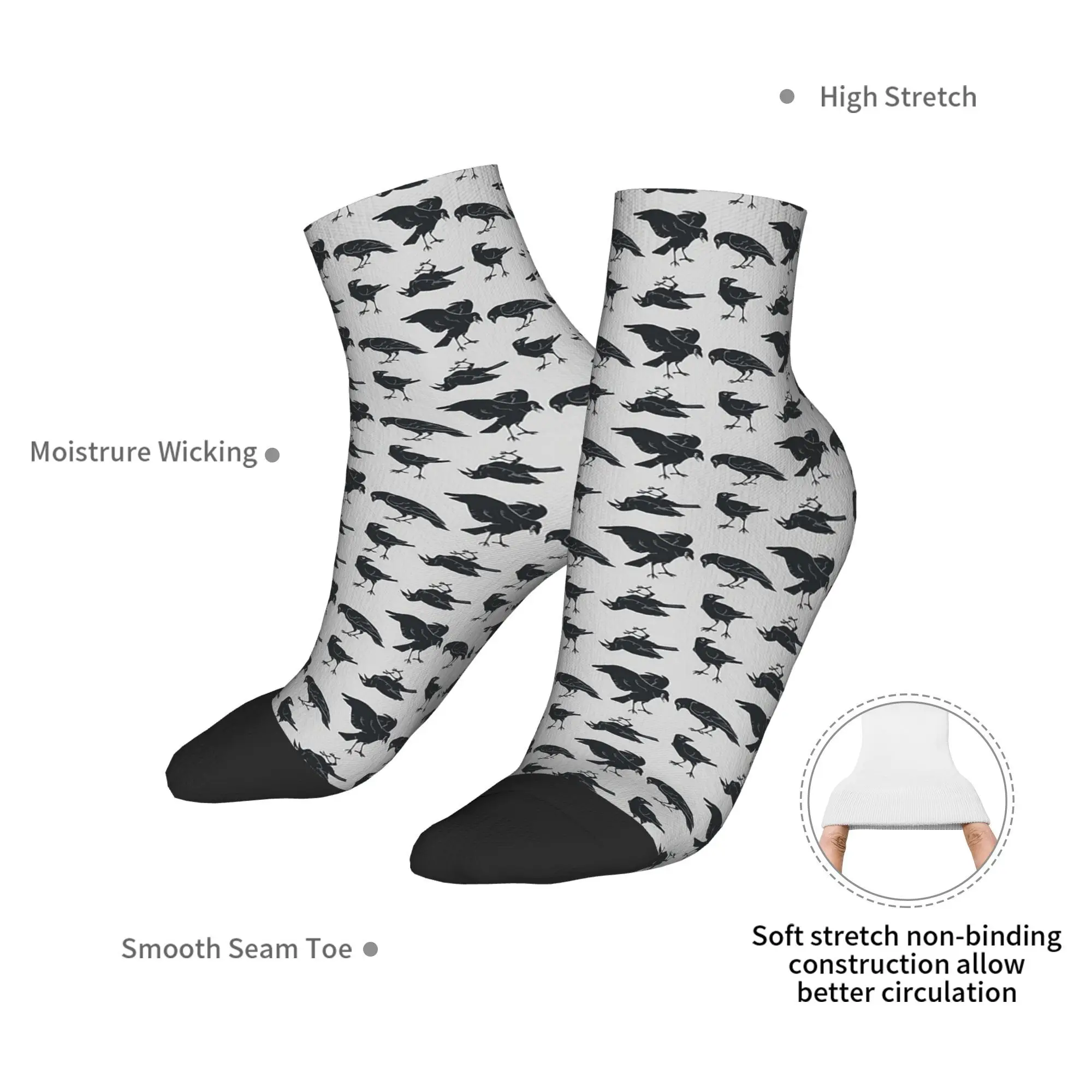 Calcetines Harajuku para todas las estaciones, calcetines deportivos absorbentes de sudor de tubo medio, medias suaves y divertidas para hombres y mujeres, regalos