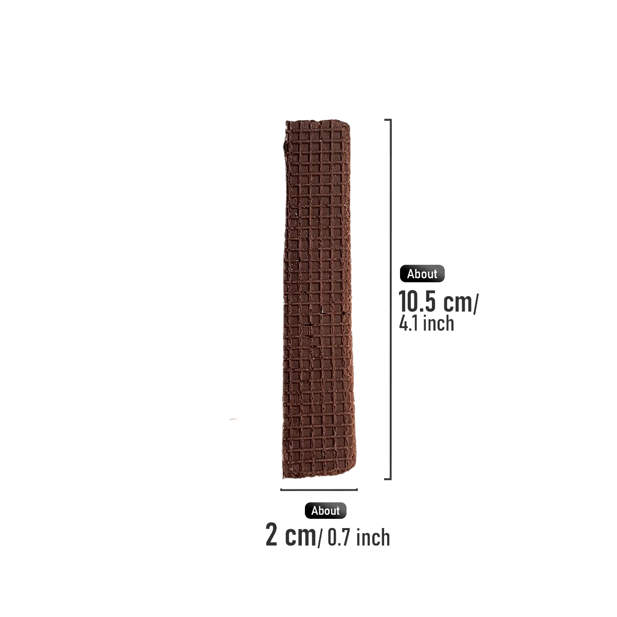3/10 Stück Künstliche Schokoladenwaffel-Sticks, Realistische Keksmodelle für Fotografie-Requisiten, Café-Dekoration, Küchen-Spielzeug – Detail 6
