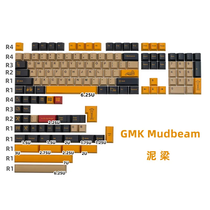 Gmk Clone Cherry Profile Keycaps Pbt Dye-Sub Wild Woestijn Botanische Fleuriste Voor Mechanische Gaming Toetsenbord 7u Toetsen Alice Layout