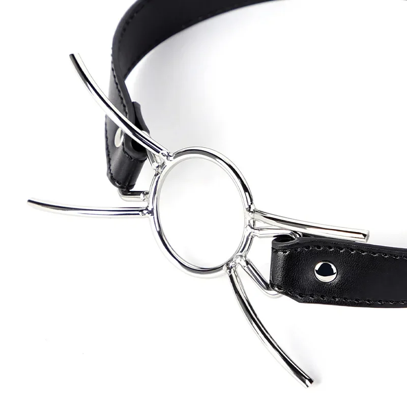 Bondage en cuir PU à fixation orale pour hommes et femmes, style araignée X, anneau torique flirtant, bâillon à bouche ouverte, jeux pour adultes, jouets sexuels, nouveau