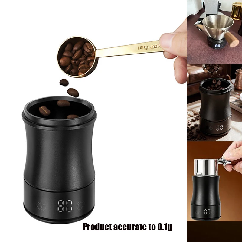 

2026 New 58mm 2 IN 1 LED Display Espresso Tools Dosing Cup Electronic Scale 0.1g High-precision Coffee Scale Station Tea Cup